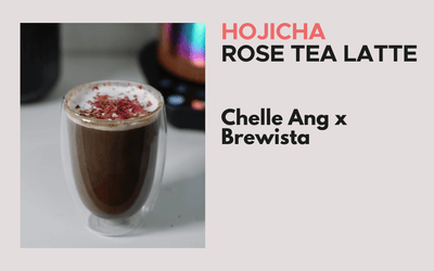 Hojicha Rose Tea Latte