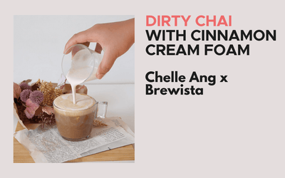 Dirty Chai with Cinnamon Cream Foam